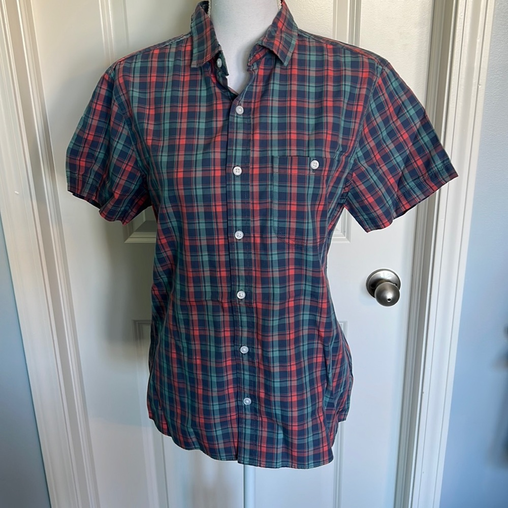 Mens EVEN TIDE plaid shirt size Small